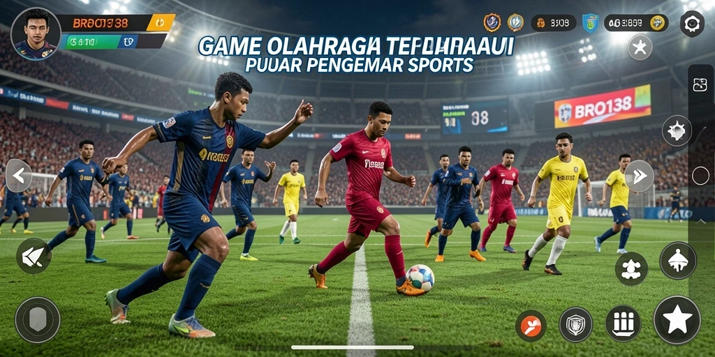Tampilan gameplay BRO138 yang menampilkan aksi olahraga seru.
