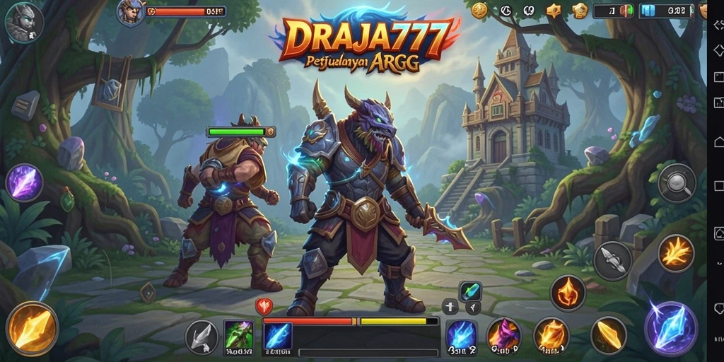 Tampilan gameplay seru di dunia fantasi DRAJA777.