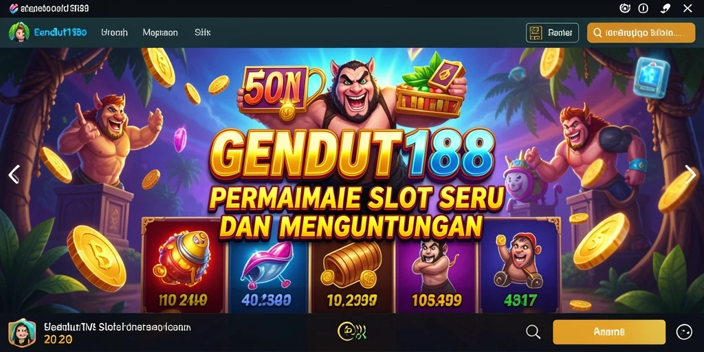 Tampilan menarik dari gameplay Slot dalam GENDUT188.