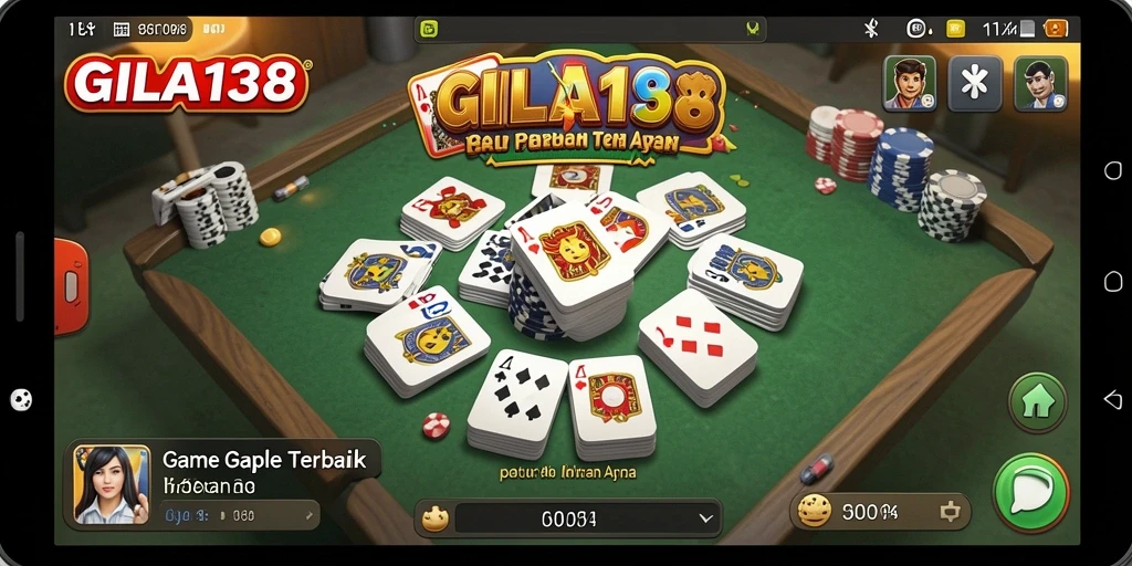 Screenshot gameplay GILA138 menampilkan serunya bermain Gaple.