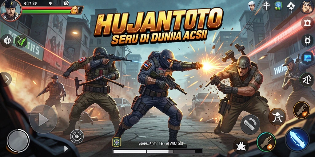 Screenshot HUJANTOTO menunjukkan aksi pertarungan mendebarkan dan grafis memukau.