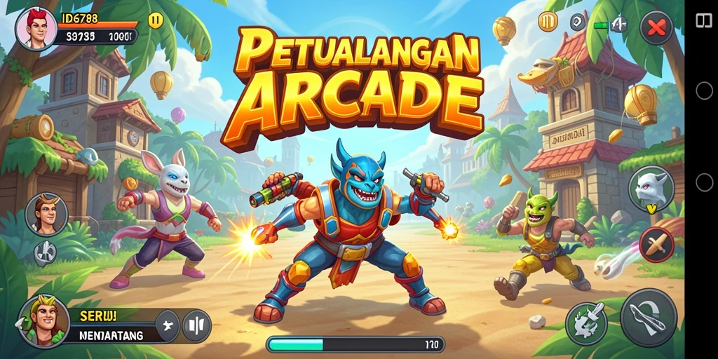Screenshot ID6788 menampilkan aksi seru gameplay arcade yang menantang.