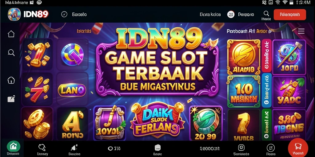 Screenshot utama IDN89 menampilkan gameplay Slot yang seru dan mengasyikkan.