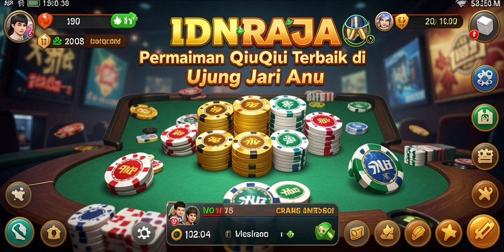 Gameplay seru QiuQiu di IDNRAJA, penuh strategi dan keseruan.