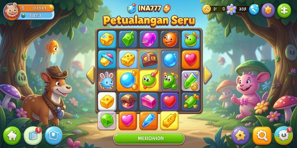 Tampilan gameplay seru dan colorful dari INA777.