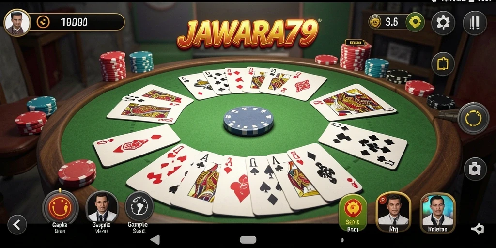 Screenshot gameplay seru dari JAWARA79 yang menampilkan interaksi antara pemain.
