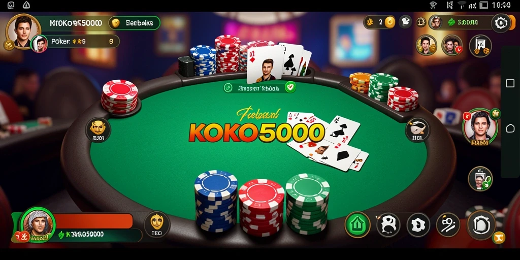 Tampilan permainan Poker KOKO5000 yang seru dan menarik.