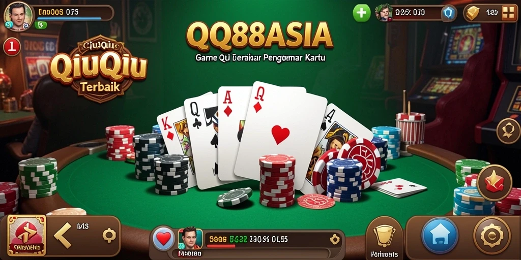 Gameplay seru dari QQ88ASIA dengan kartu QiuQiu.