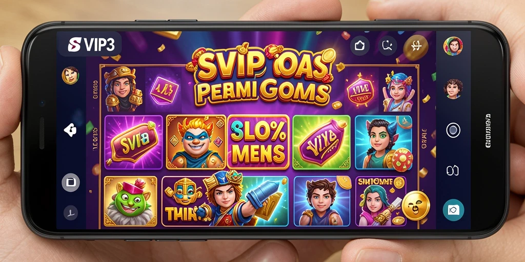 Screenshot gameplay SVIP3 menampilkan keseruan bermain Slot dengan grafis memukau.